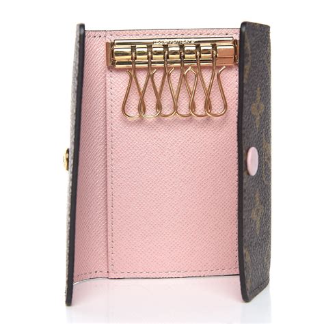 louis vuitton 6 key holder monogram rose ballerine|LOUIS VUITTON Monogram Multicles 6 Key Holder Rose .